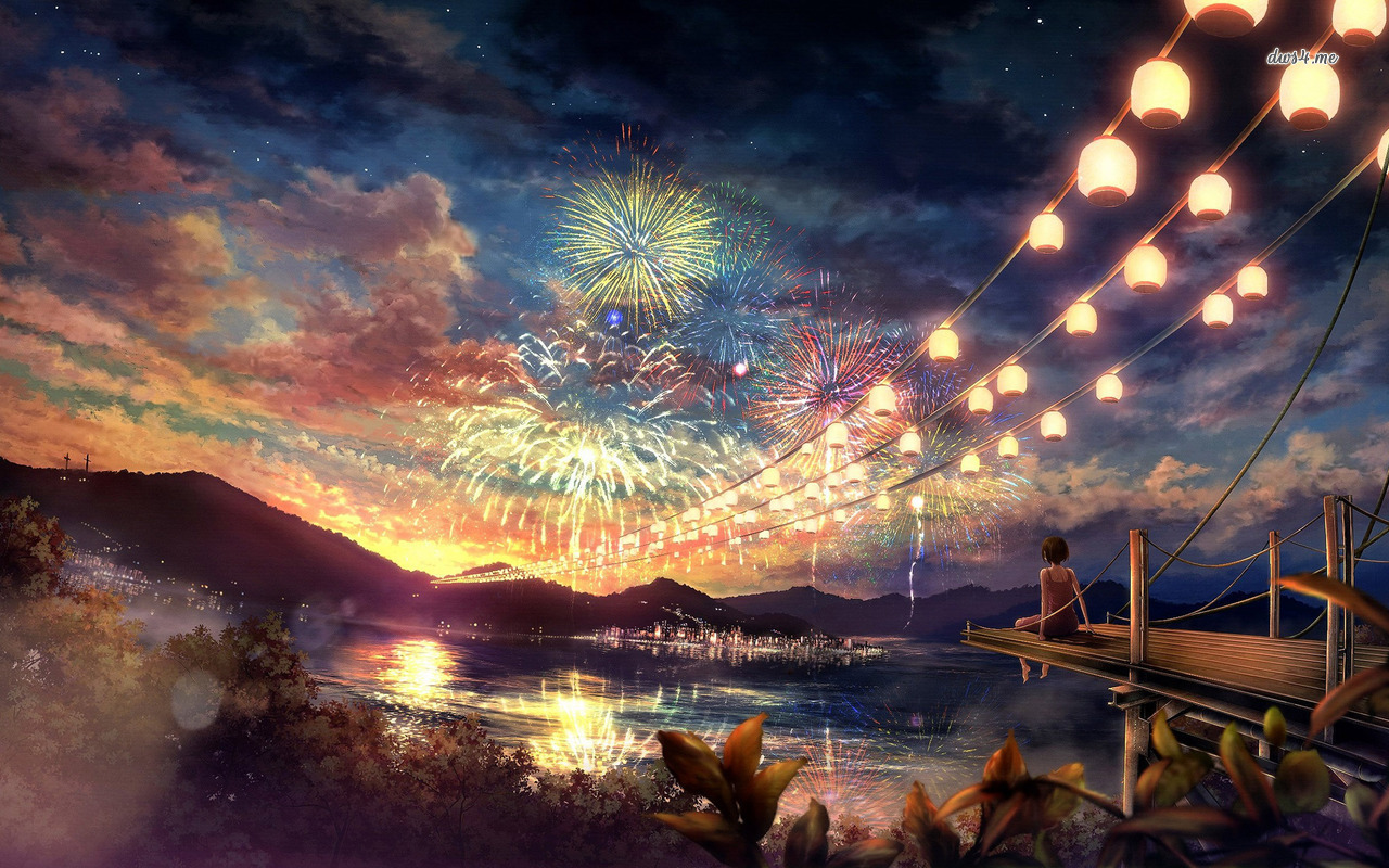 15972-girl-watching-the-fireworks-1280x800-anime-wallpaper